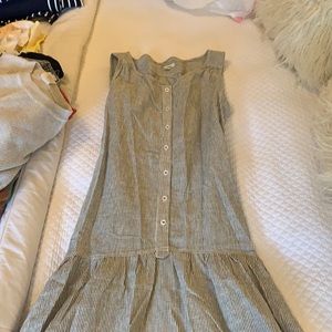 Max studio drop waist dress with front or back tie